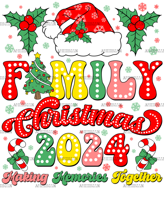 Family Christmas 2024 DTF Transfer