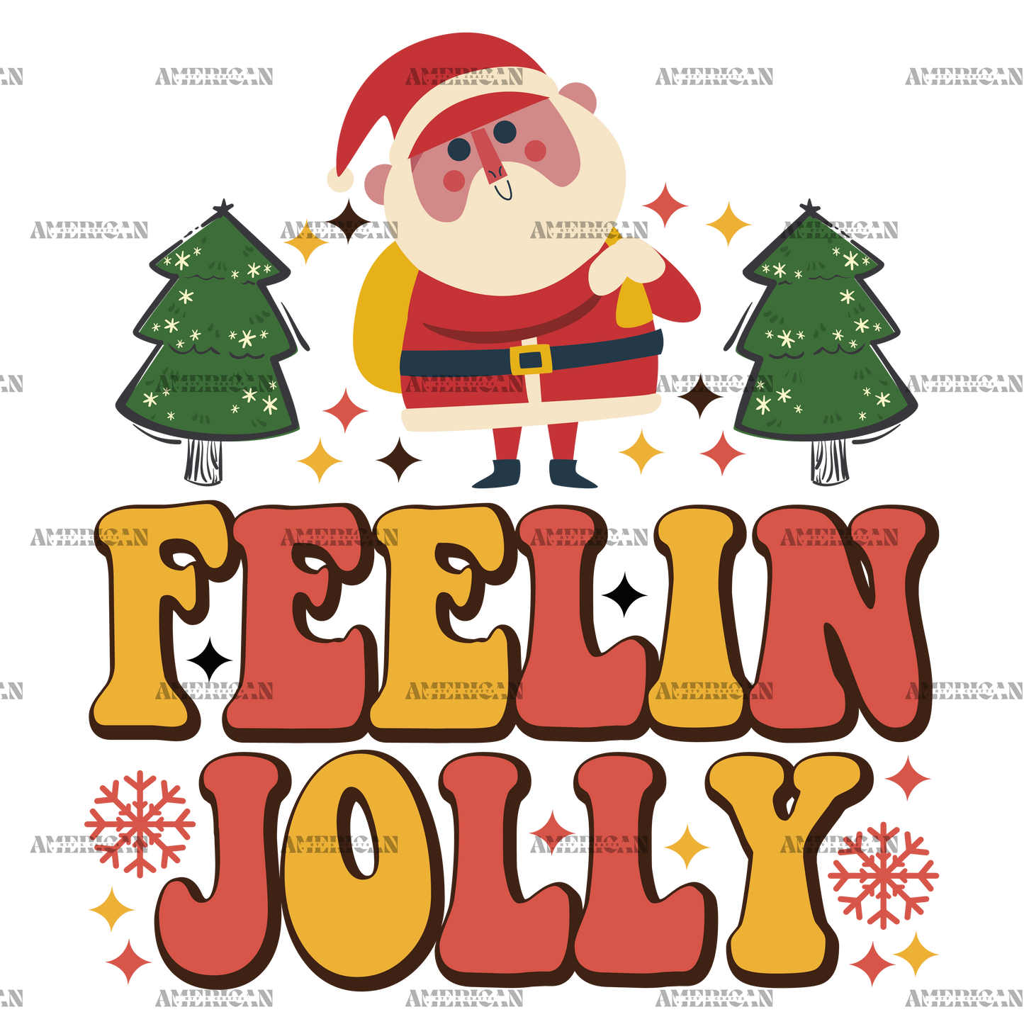 Feelin Jolly-4 DTF Transfer