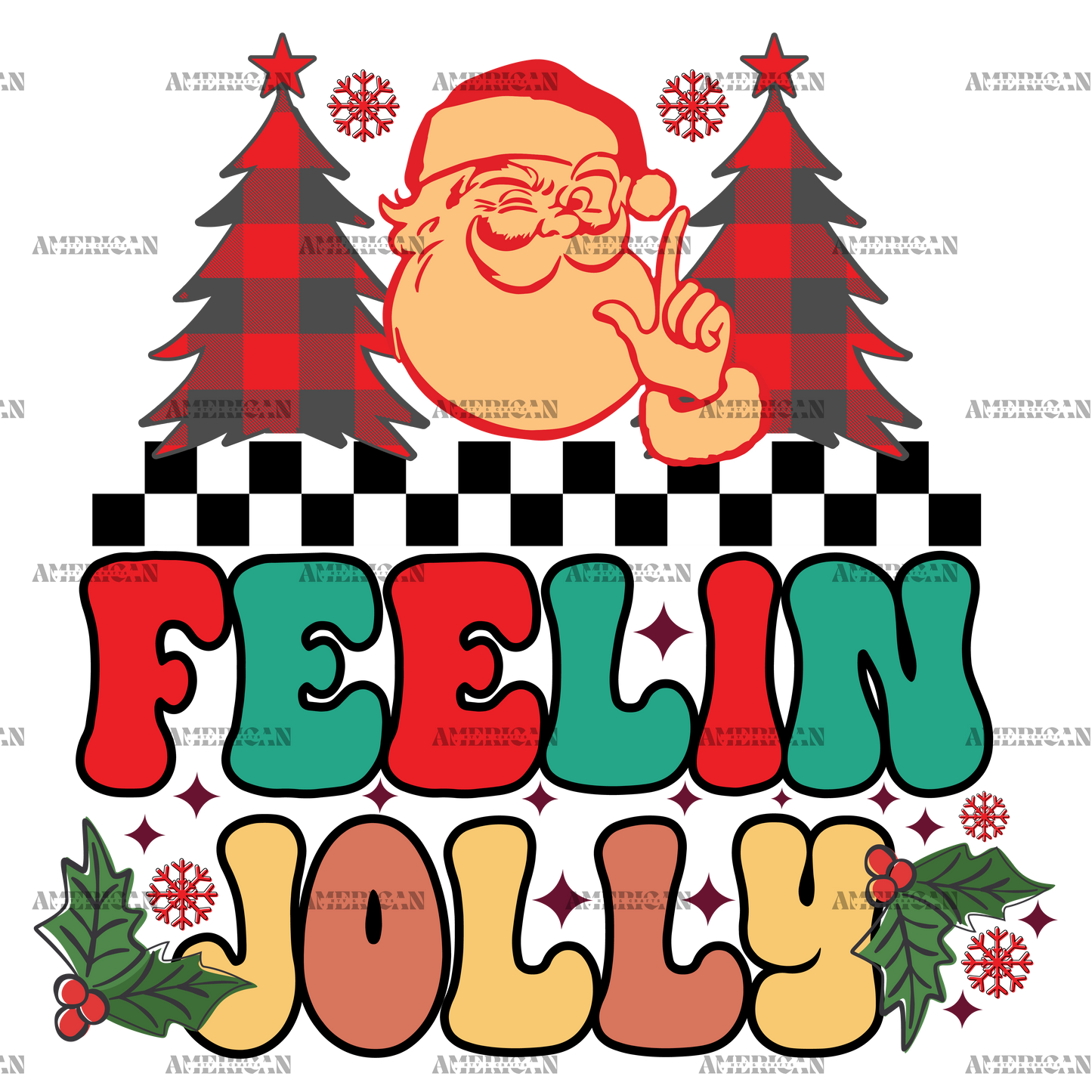 Feelin Jolly-5 DTF Transfer