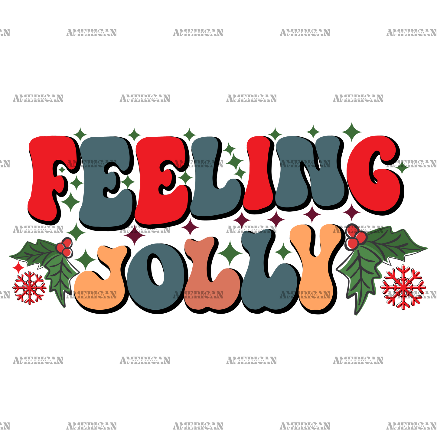 Feelin Jolly-9 DTF Transfer
