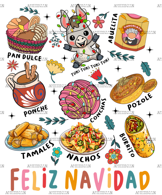 Feliz Navidad Brunch DTF Transfer