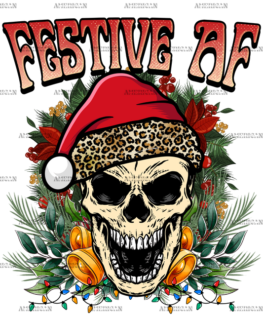 Festive AF-1 DTF Transfer