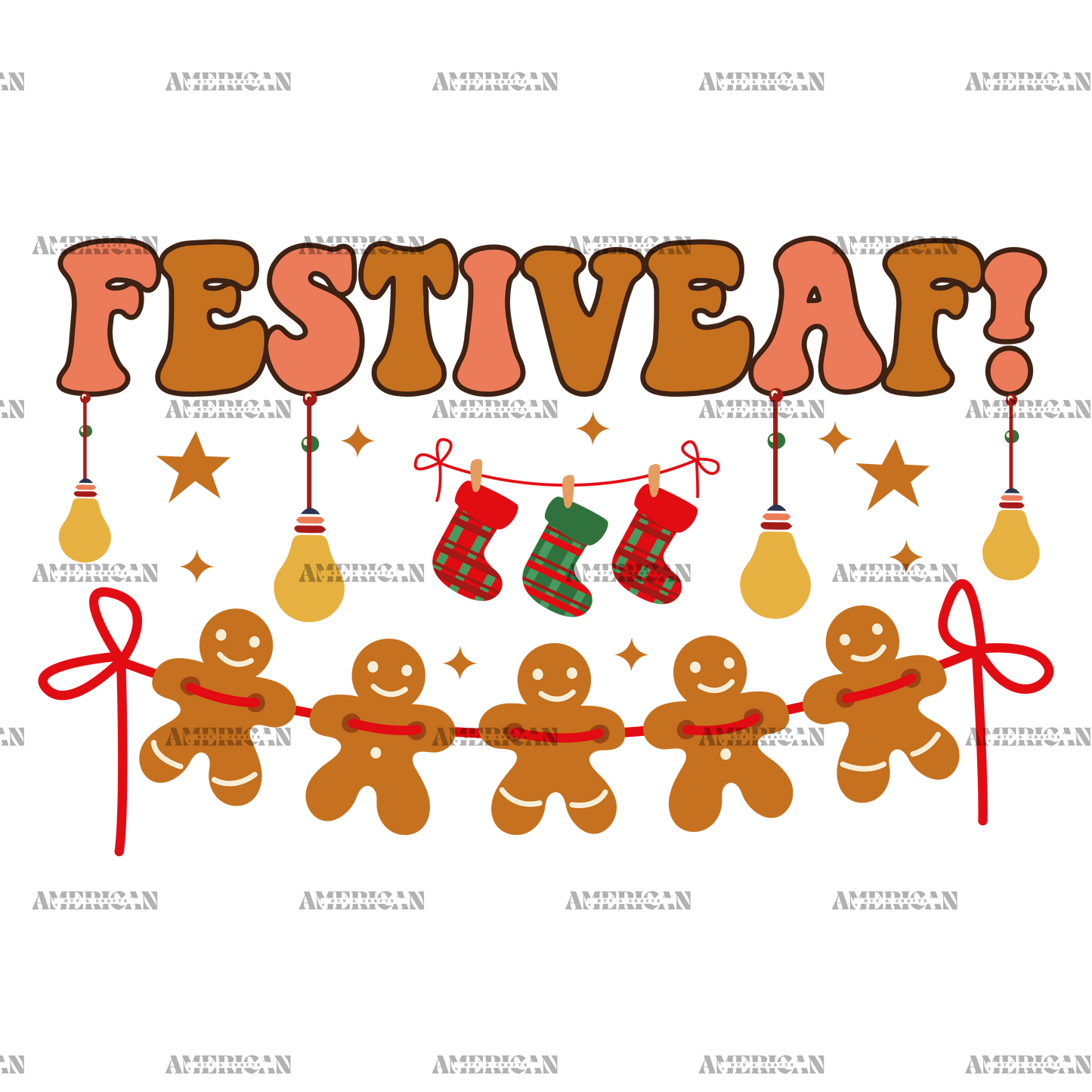 Festive AF-3 DTF Transfer