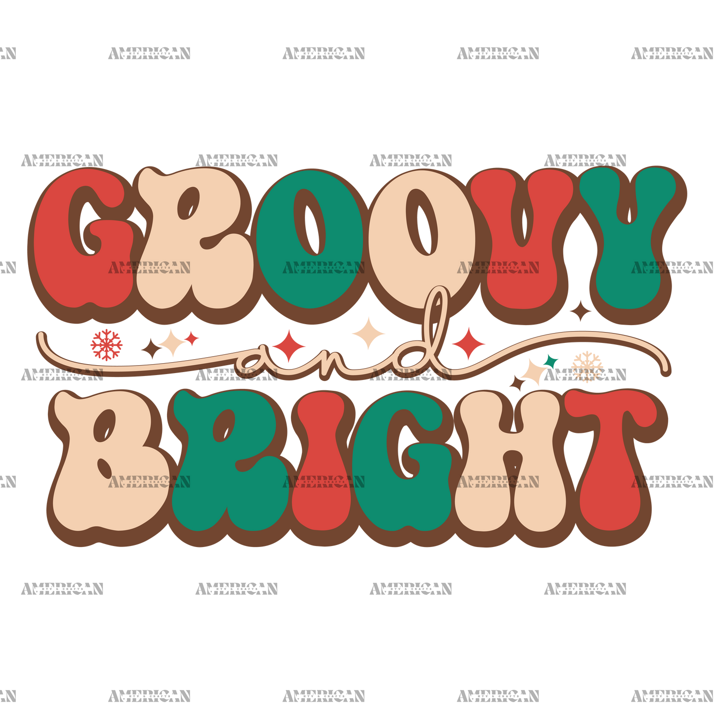 Groovy And Bright-1 DTF Transfer