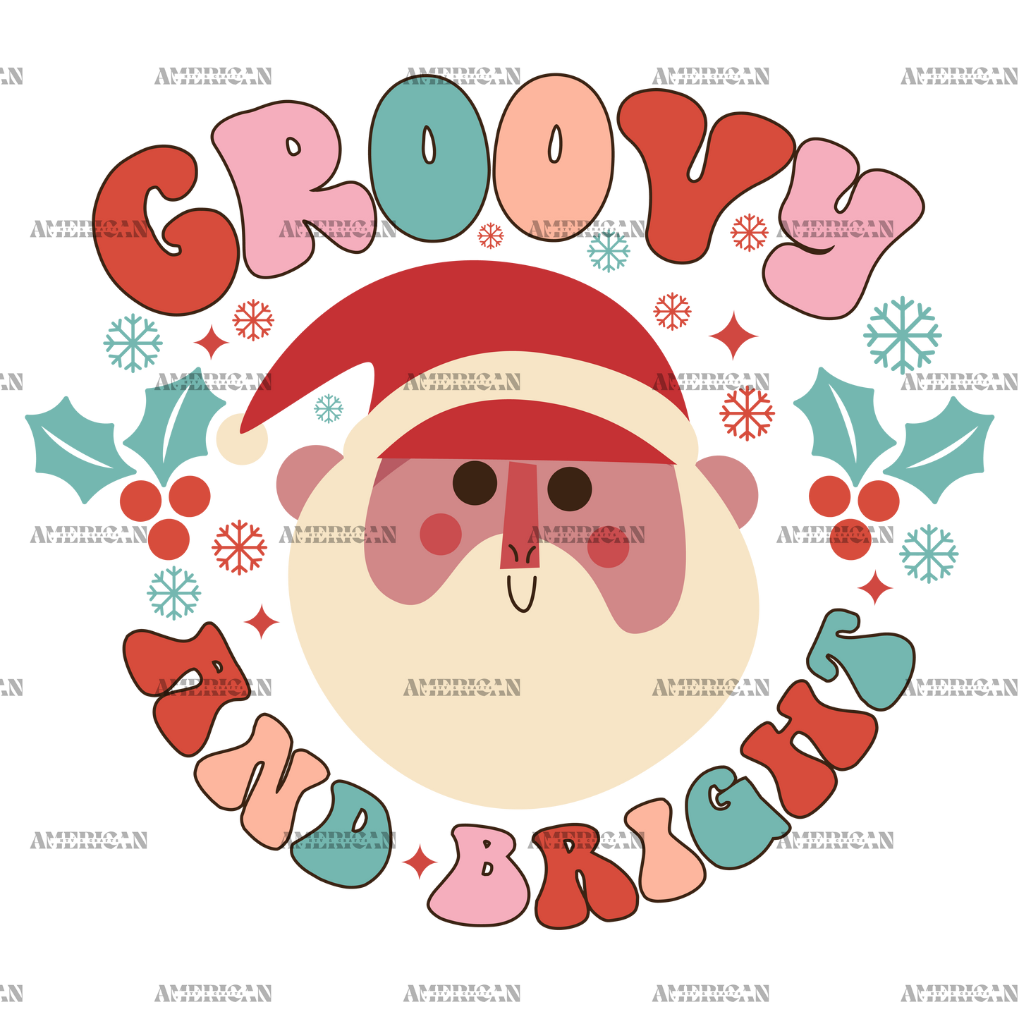 Groovy And Bright-2 DTF Transfer