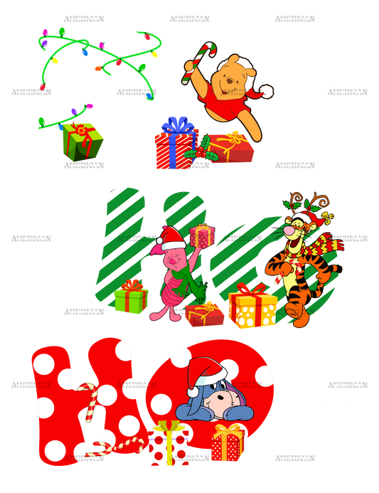 HOHOHO Winnie DTF Transfer