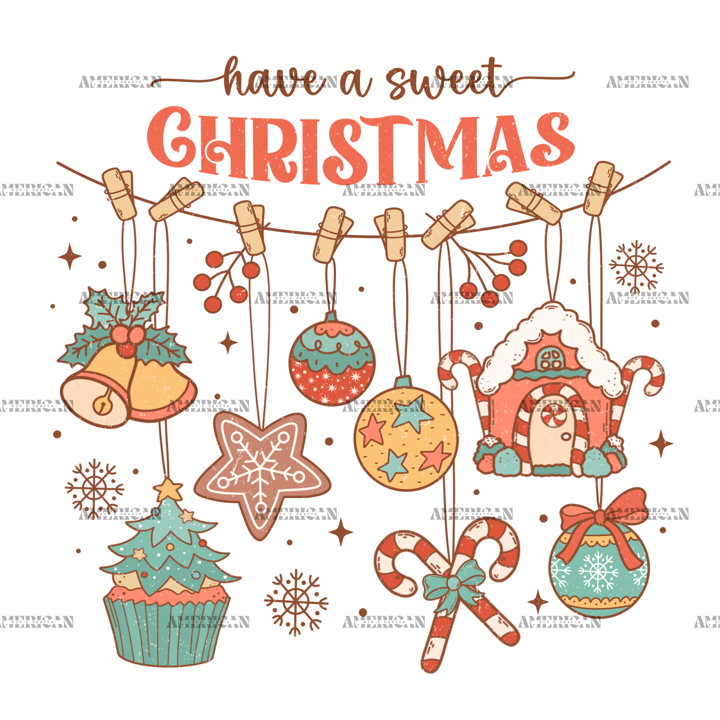 Have A Hanging Sweet Christmas DTF Transfer