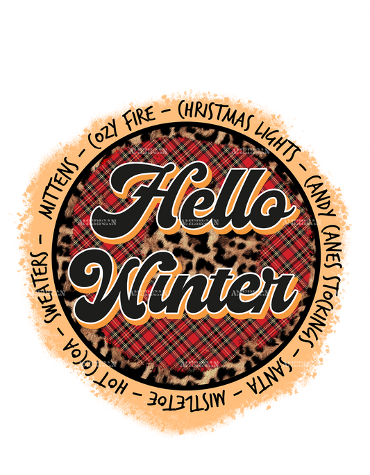 Hello Winter DTF Transfer