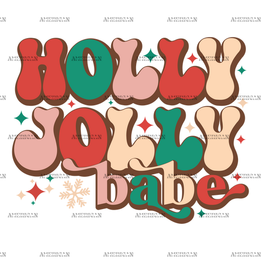 Holly Jolly Babe-3 DTF Transfer