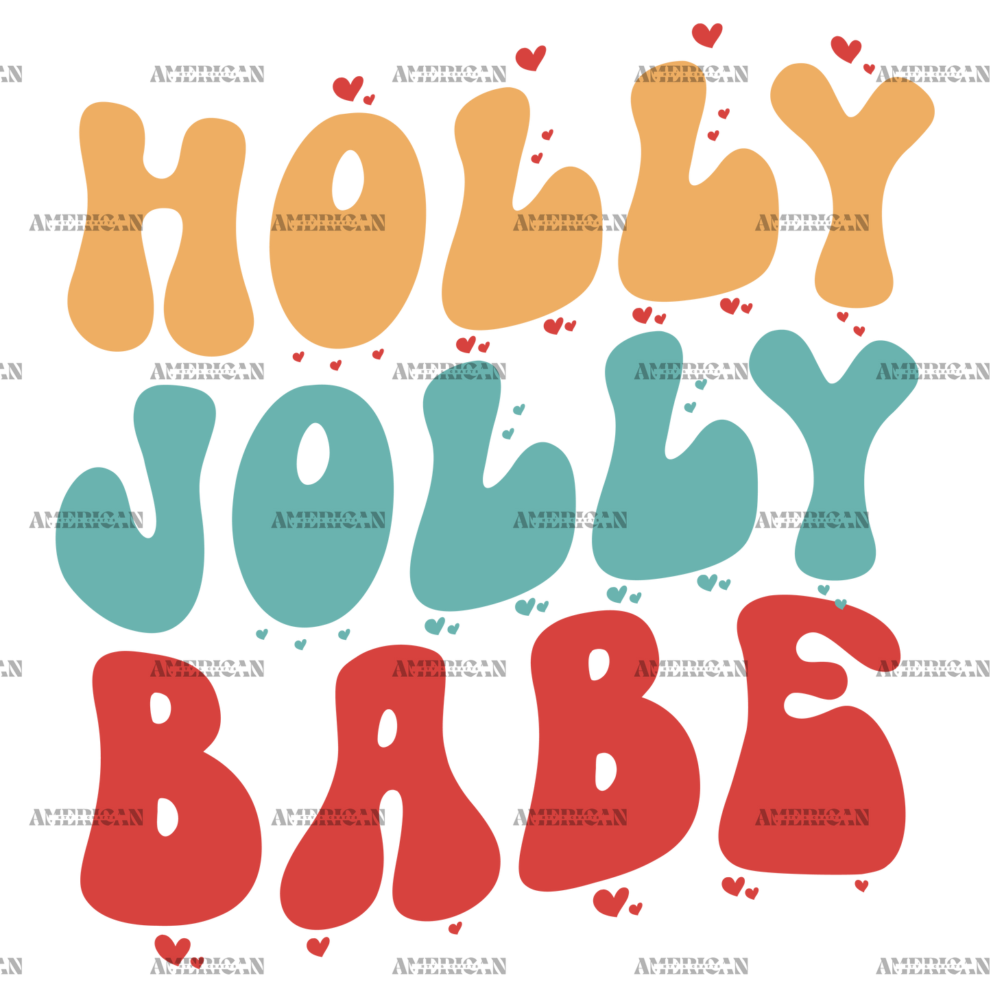 Holly Jolly Babe-4 DTF Transfer
