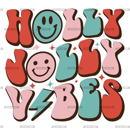Holly Jolly Vibes-9 DTF Transfer