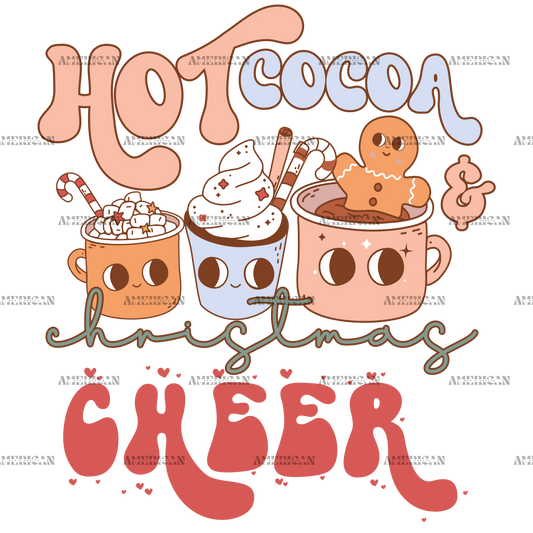 Hot Cocoa And Christmas Cheer-1 DTF Transfer