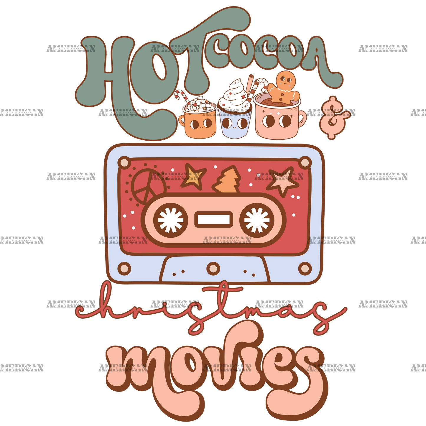 Hot Cocoa And Christmas Movies-6 DTF Transfer