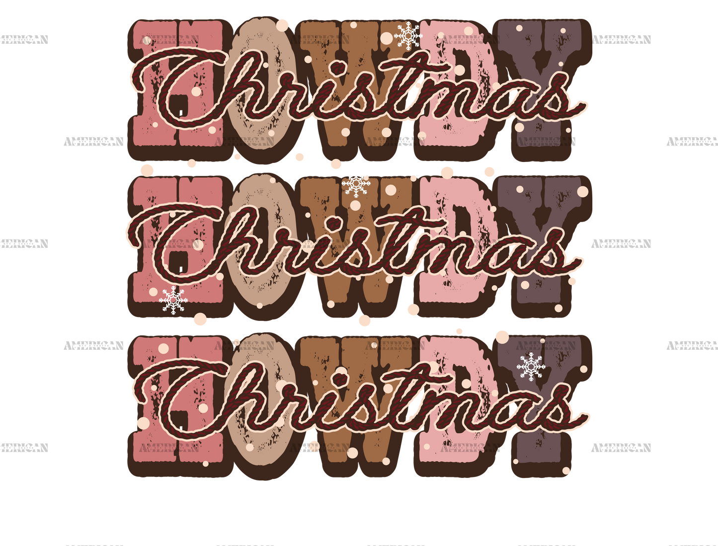 Howdy Howdy Christmas DTF Transfer