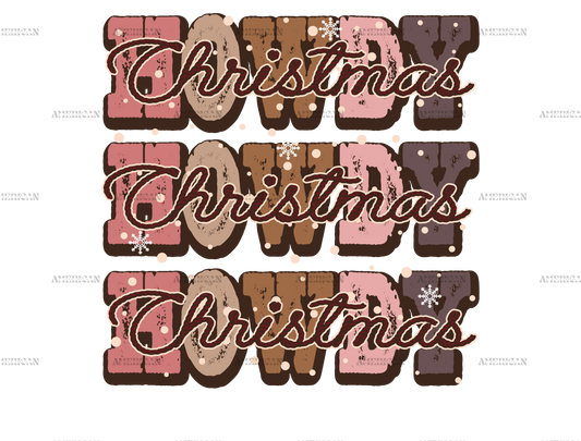 Howdy Howdy Christmas DTF Transfer