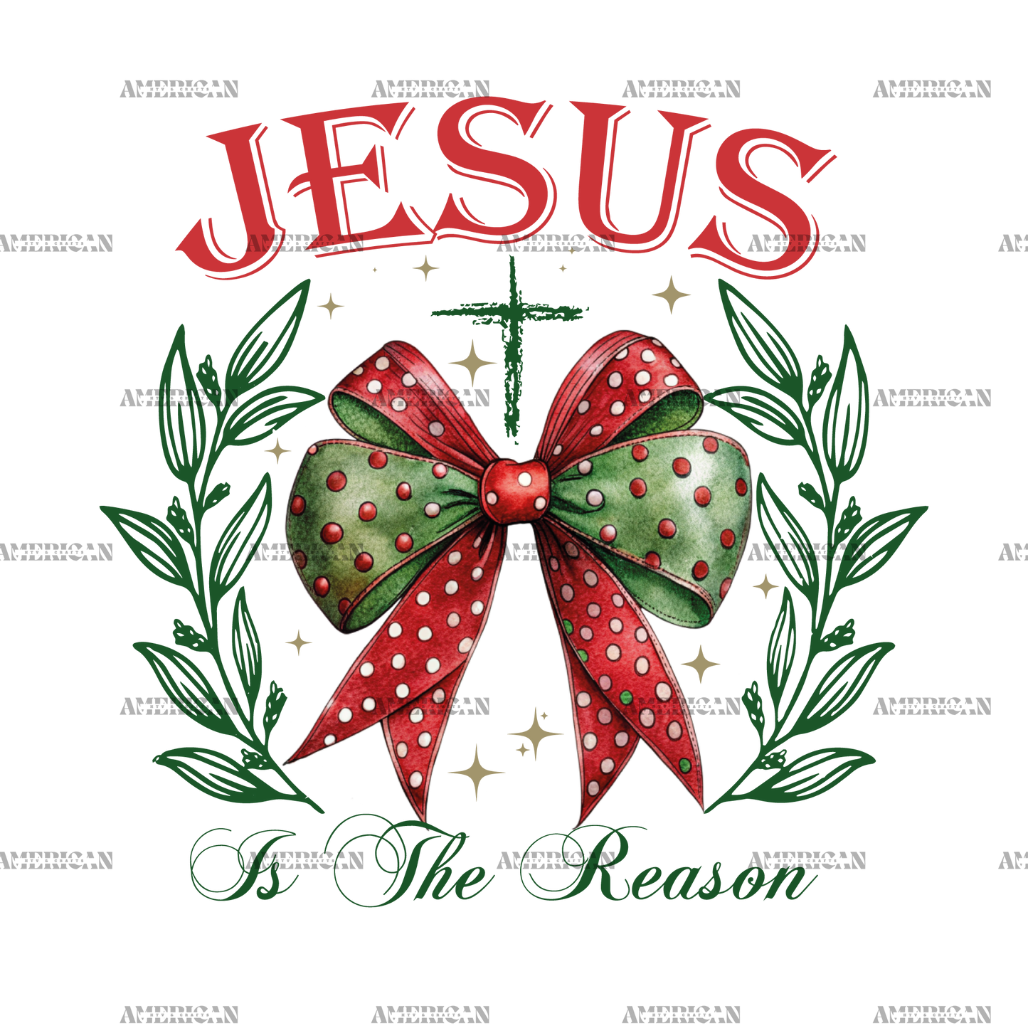Jesus Is The Reason For Christmas DTF Transfer