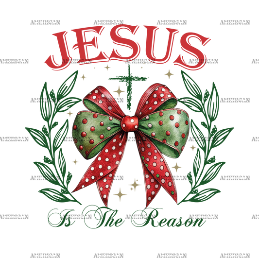 Jesus Is The Reason For Christmas DTF Transfer
