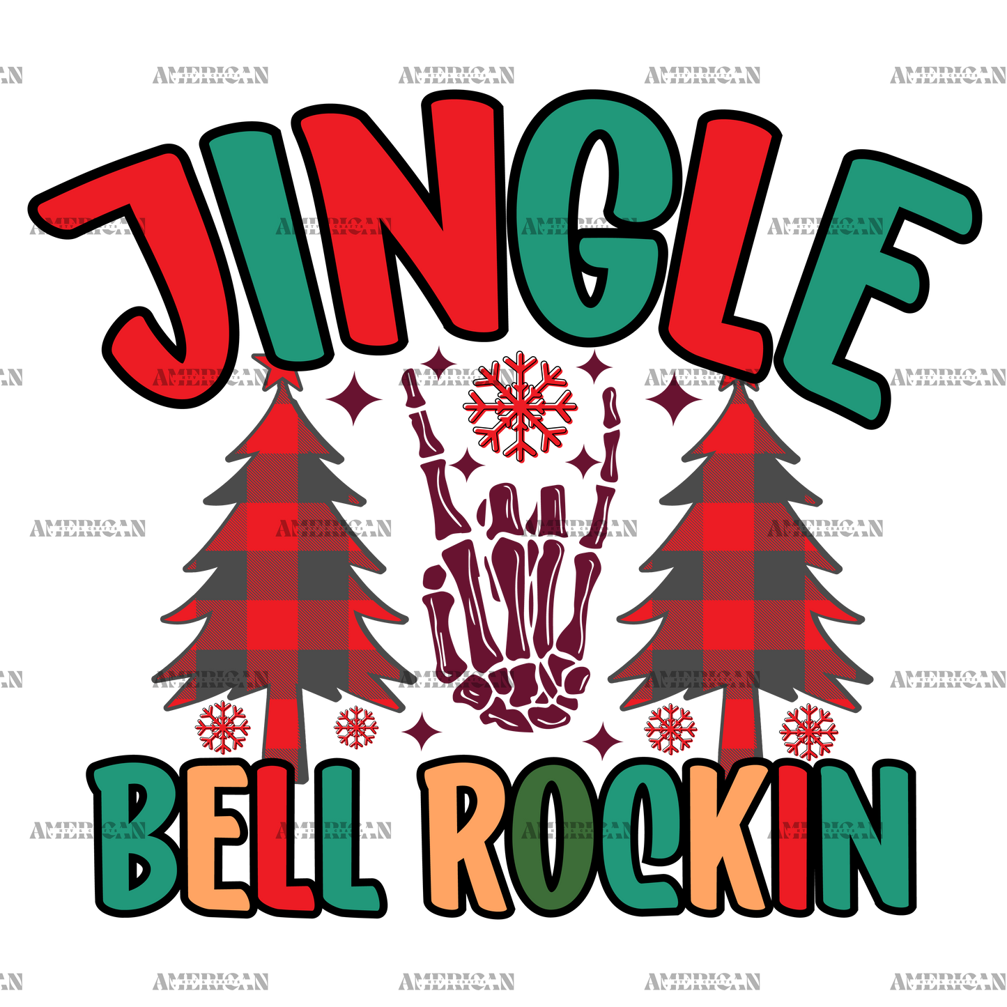 Jingle Bell Rockin-2 DTF Transfer
