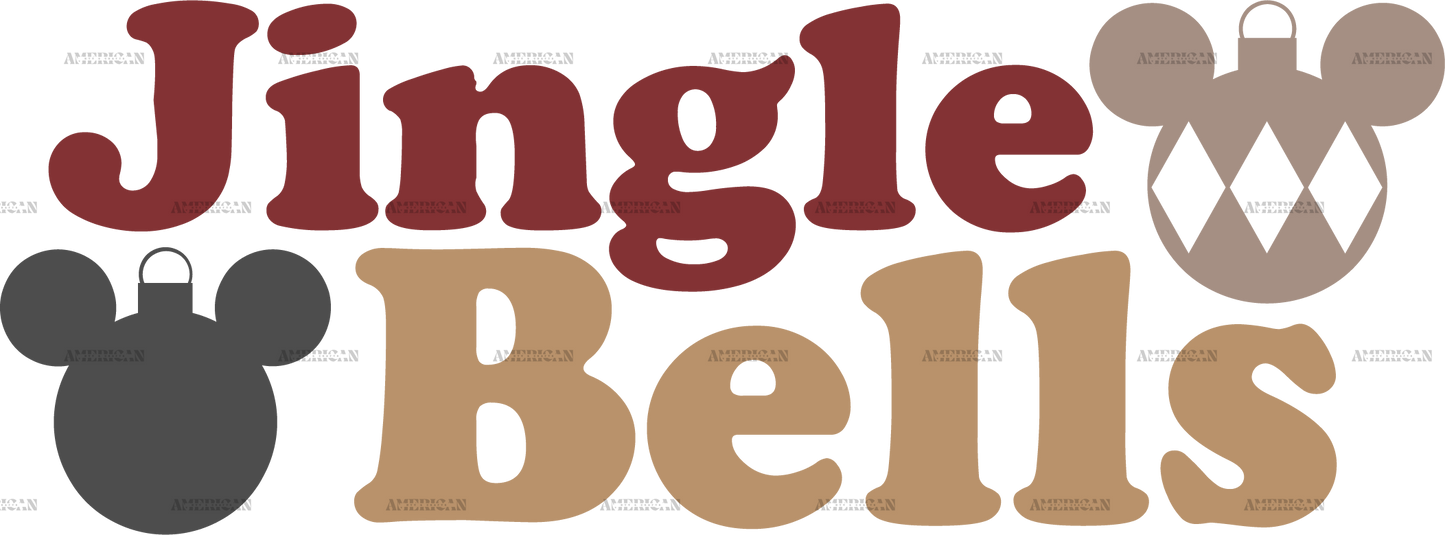 Jingle Bells-2 DTF Transfer