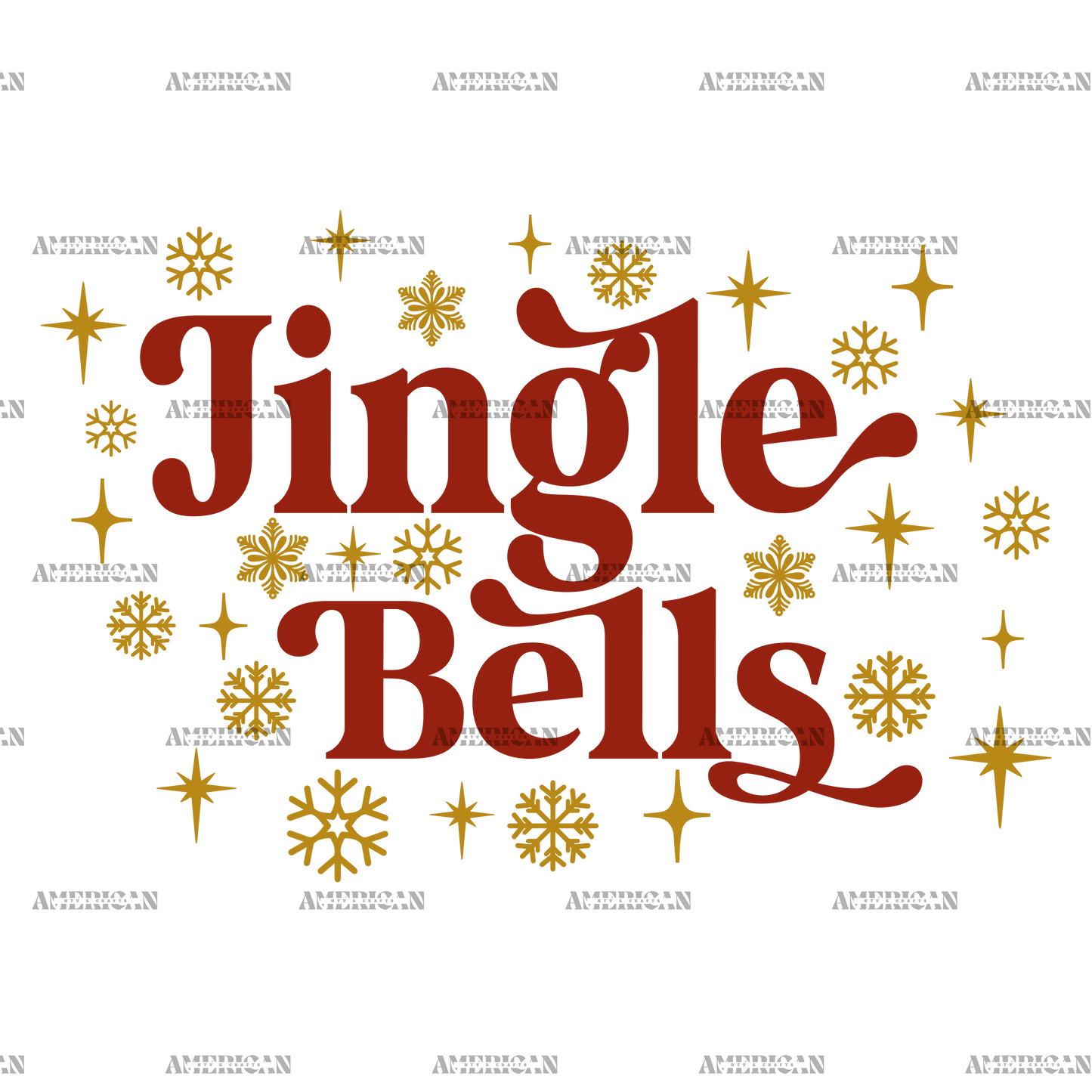 Jingle Bells-4 DTF Transfer