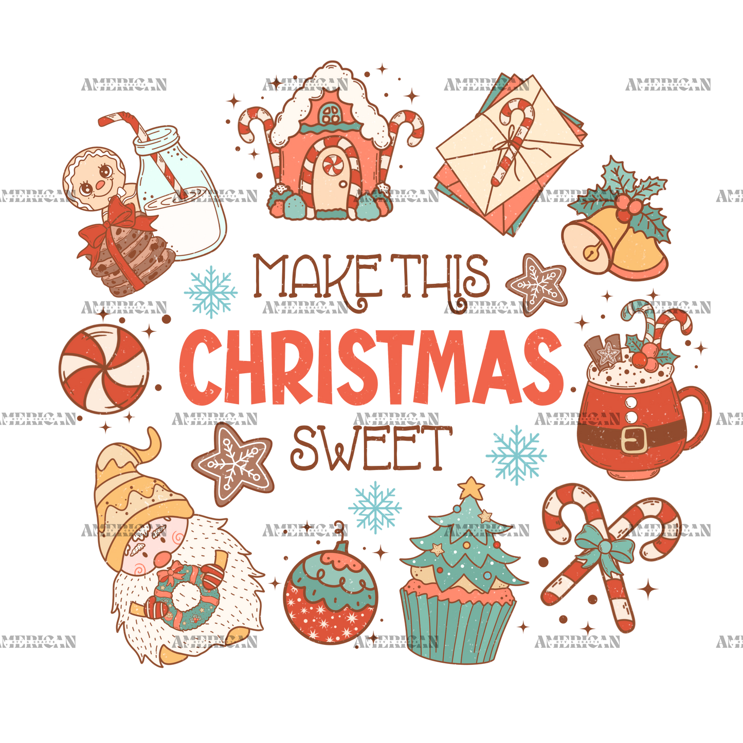 Make This Christmas Sweet DTF Transfer