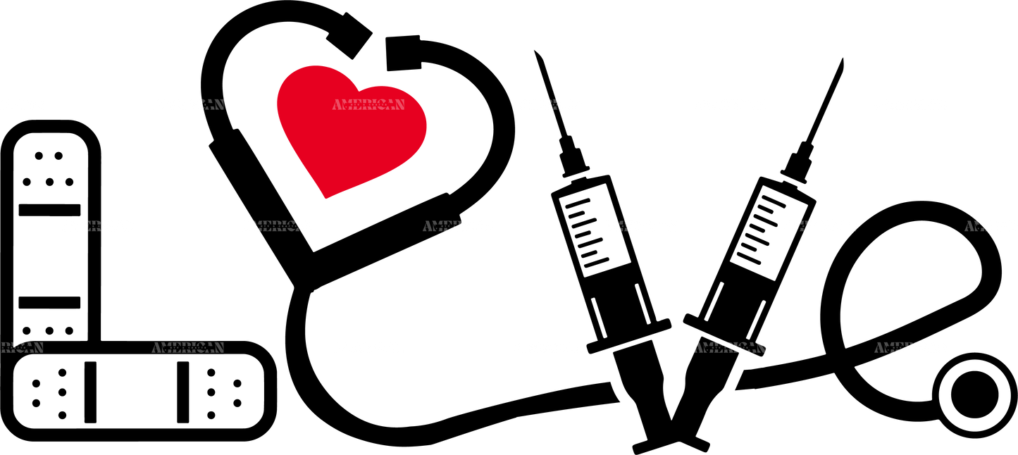Medical Love DTF Transfer