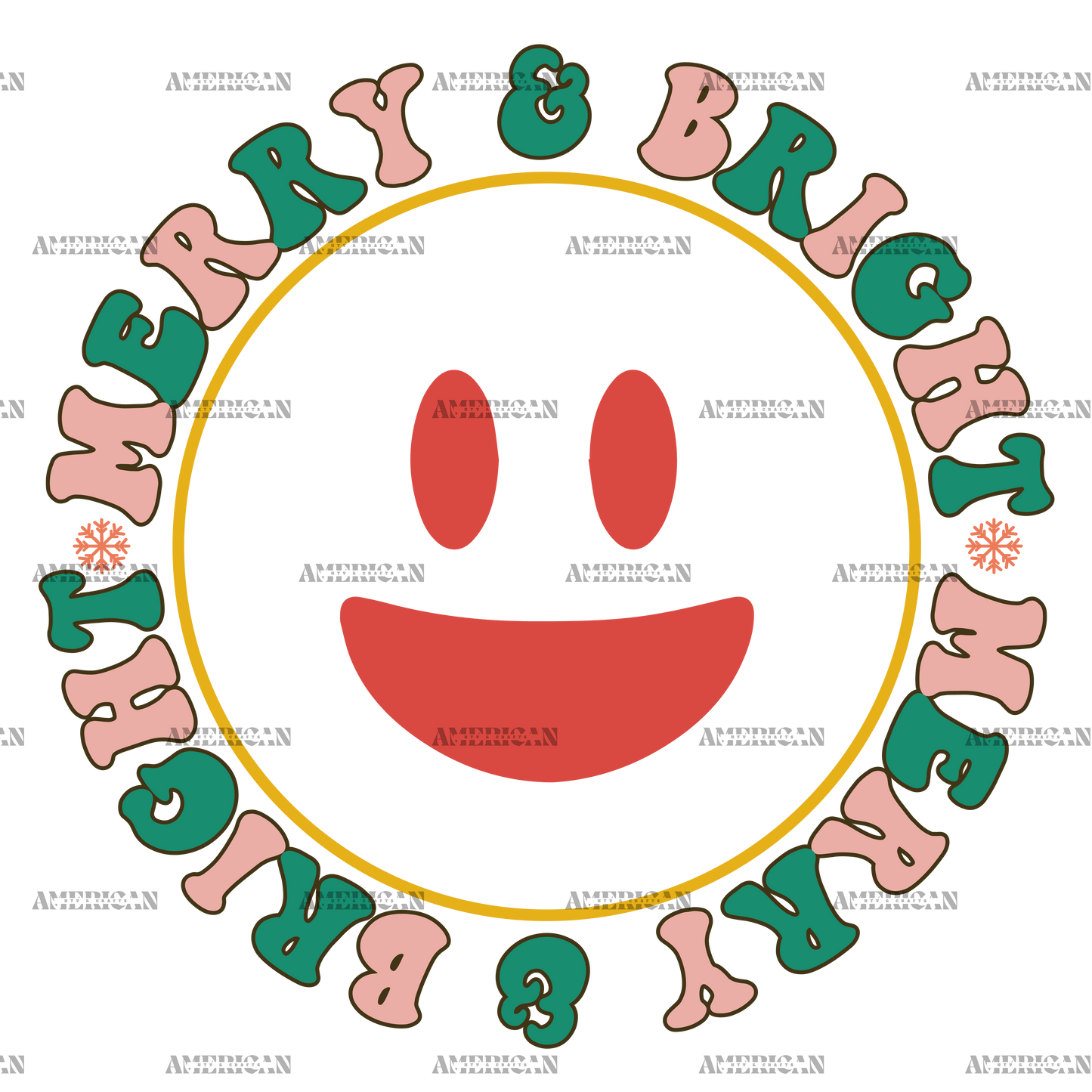 Merry And Bright-13 DTF Transfer