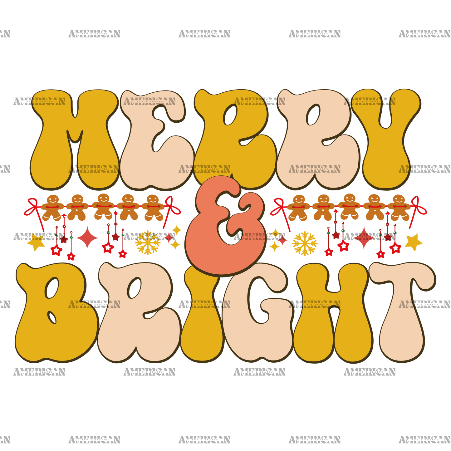 Merry And Bright-14 DTF Transfer