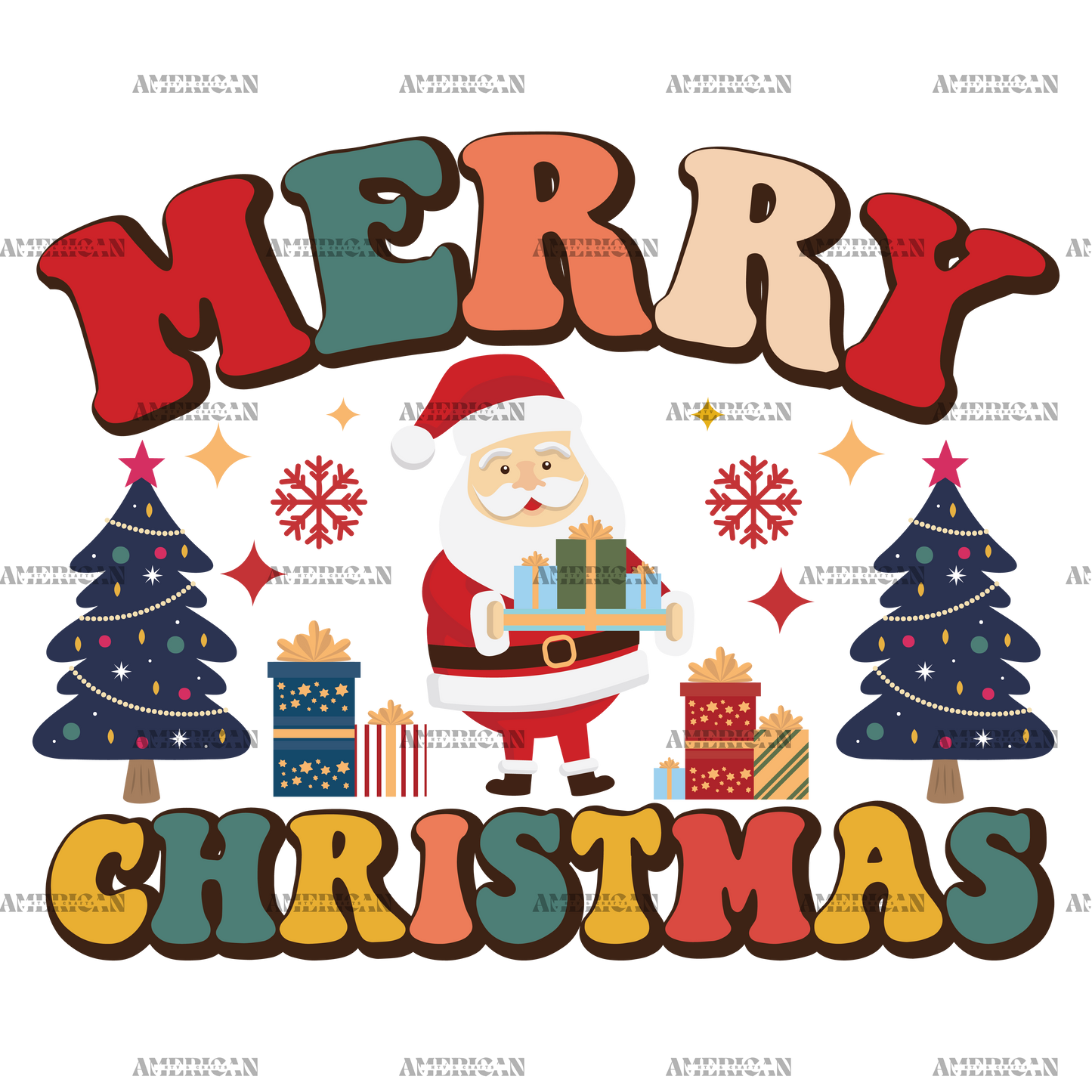 Merry Christmas-12 DTF Transfer