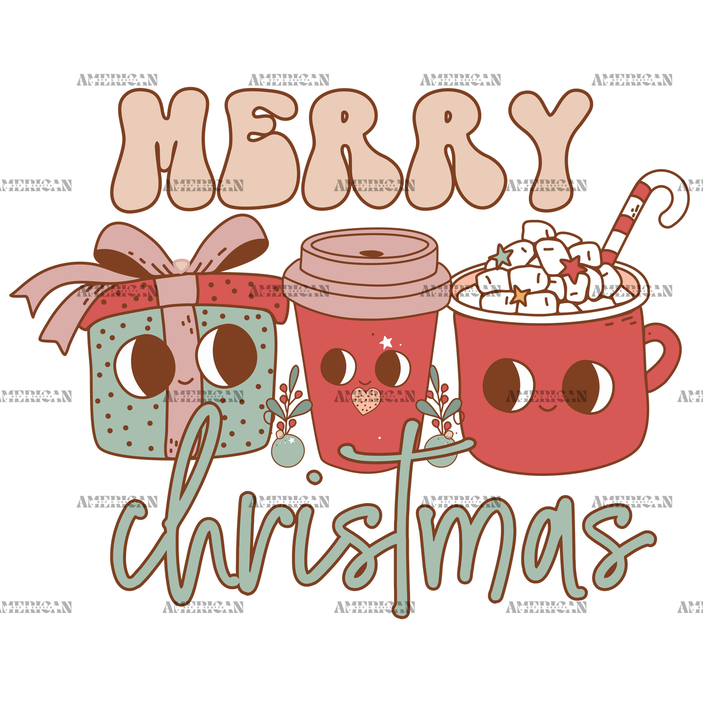 Merry Christmas-13 DTF Transfer