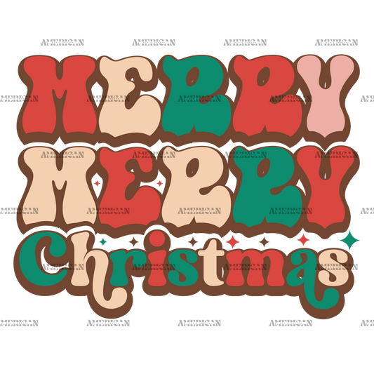 Merry Christmas-15 DTF Transfer