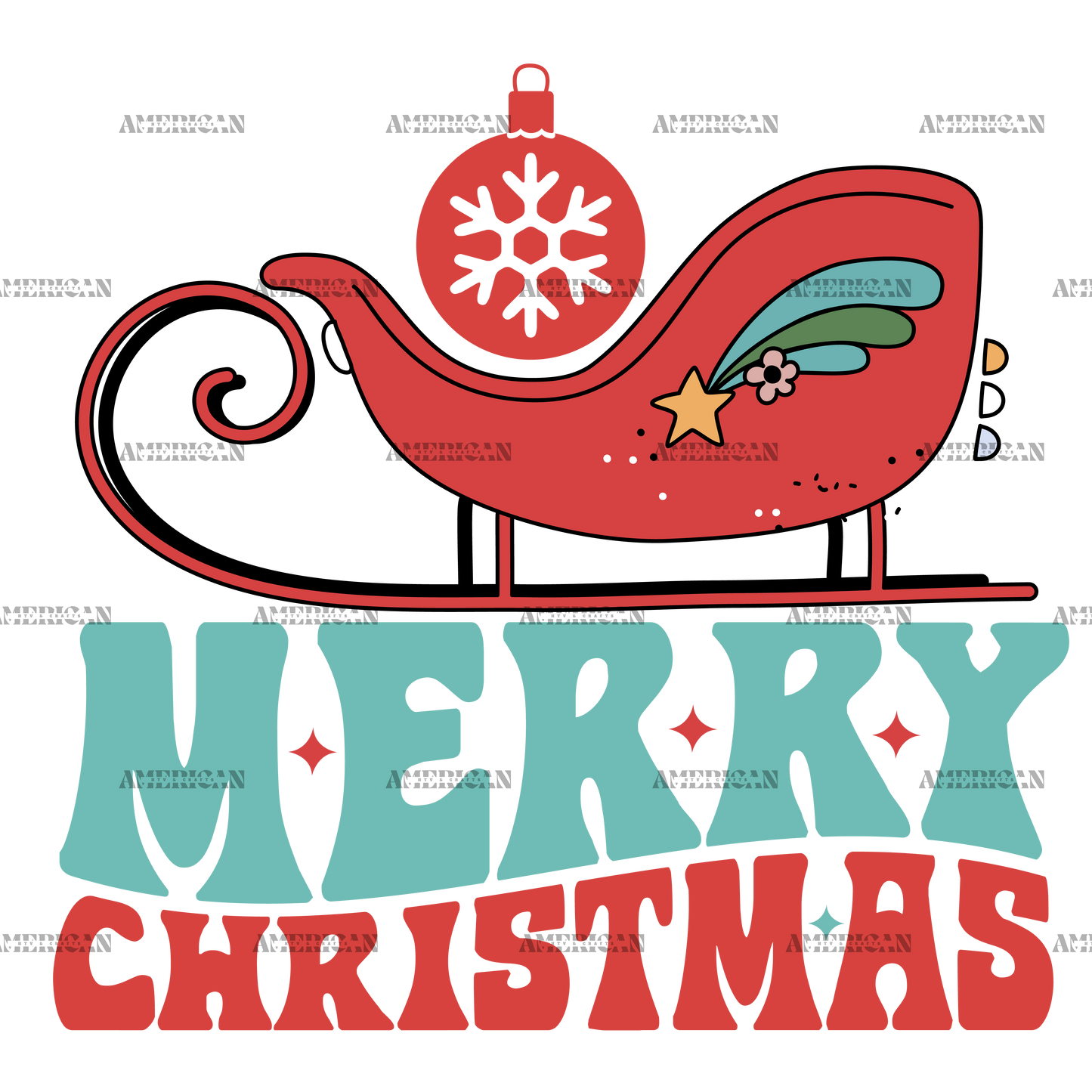Merry Christmas-17 DTF Transfer