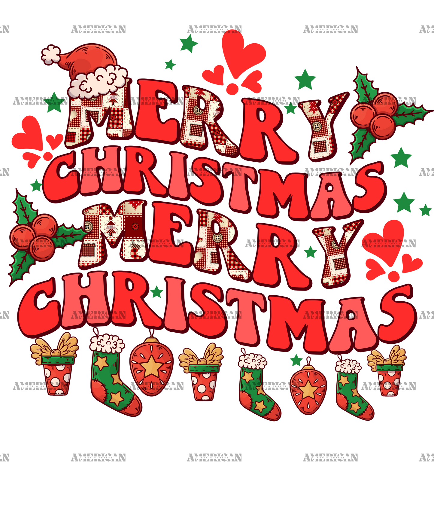 Merry Christmas-22 DTF Transfer
