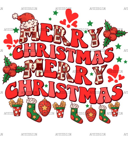 Merry Christmas-22 DTF Transfer