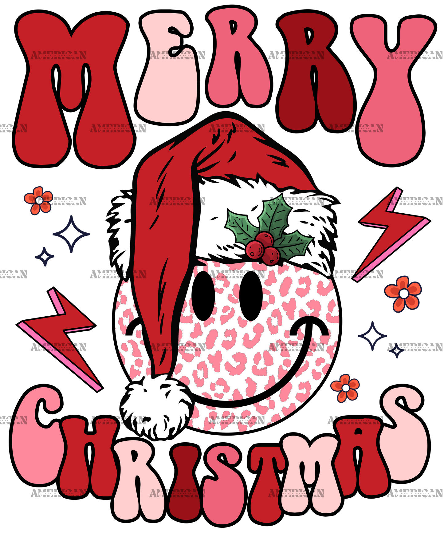 Merry Christmas-5 DTF Transfer