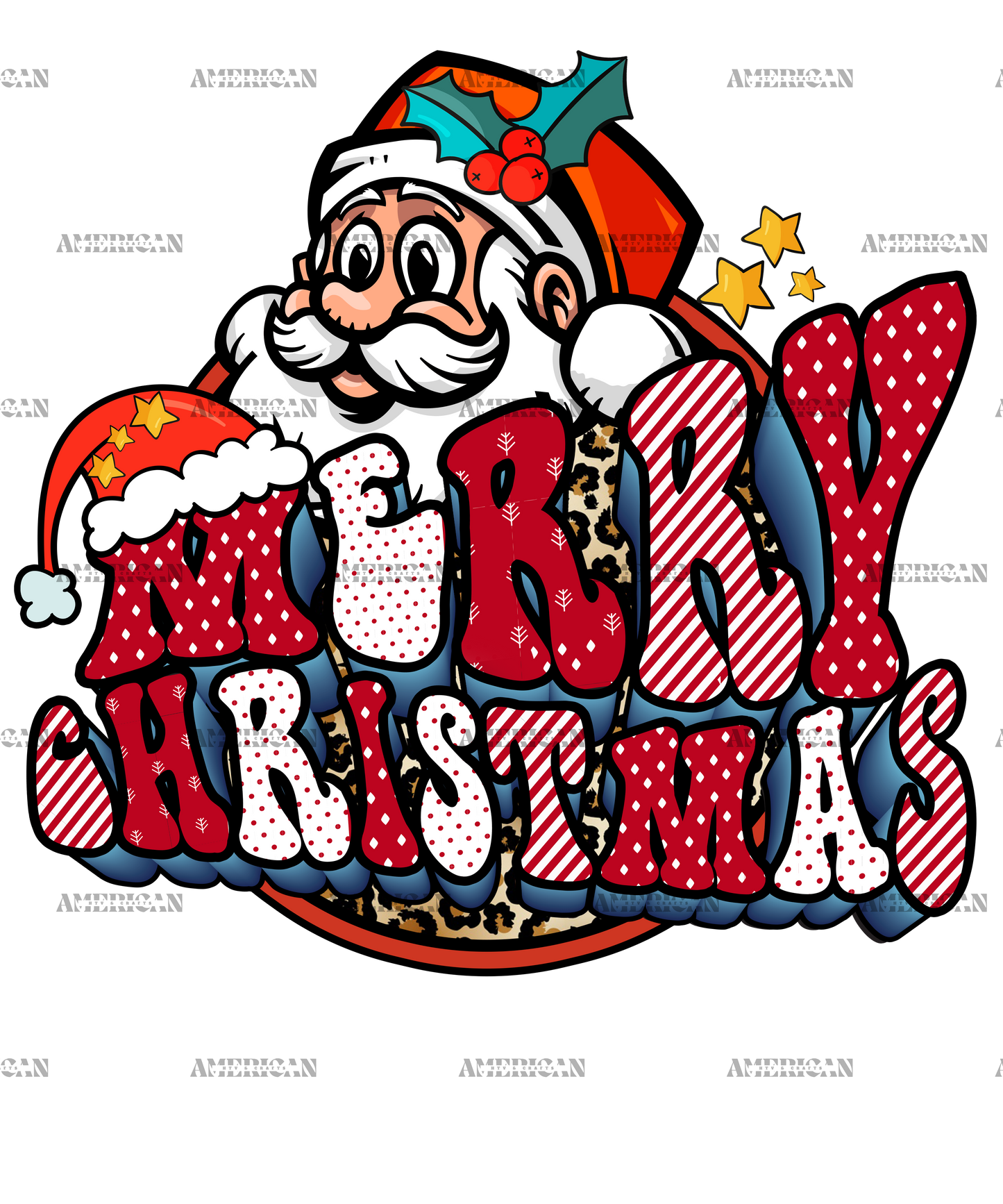 Merry Christmas-7 DTF Transfer