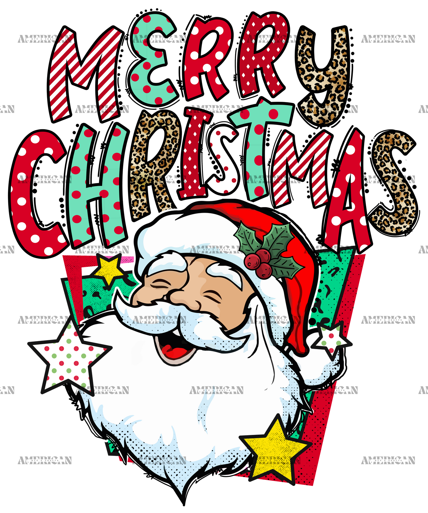 Merry Christmas-8 DTF Transfer
