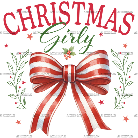 Merry Christmas Bow-2 DTF Transfer