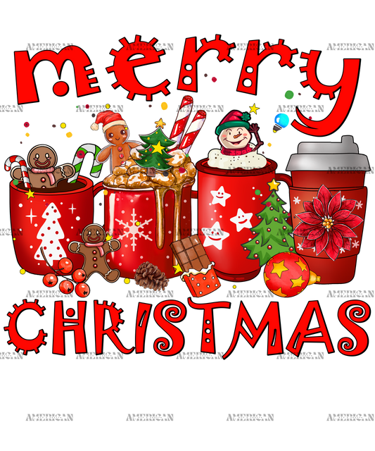 Merry Christmas Coffee-1 DTF Transfer