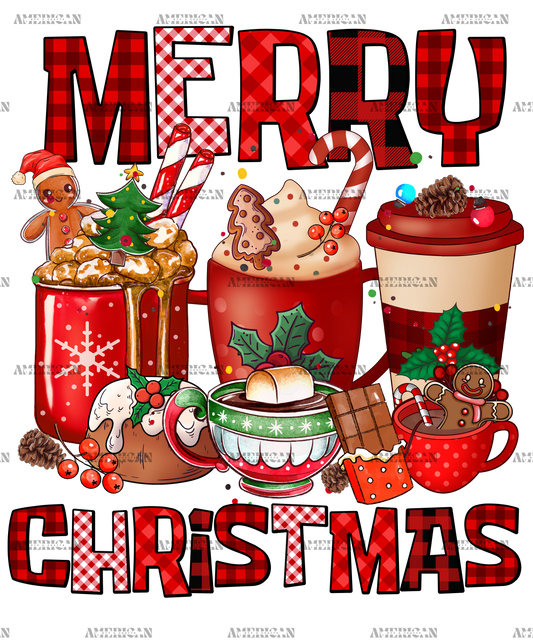Merry Christmas Coffee-2 DTF Transfer
