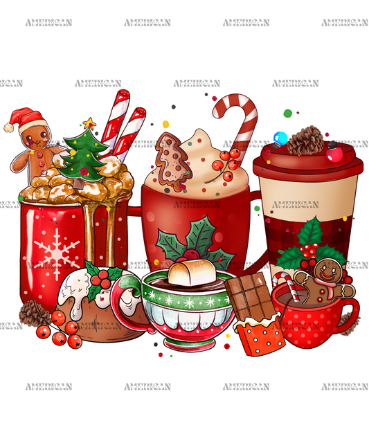 Merry Christmas Coffee-3 DTF Transfer