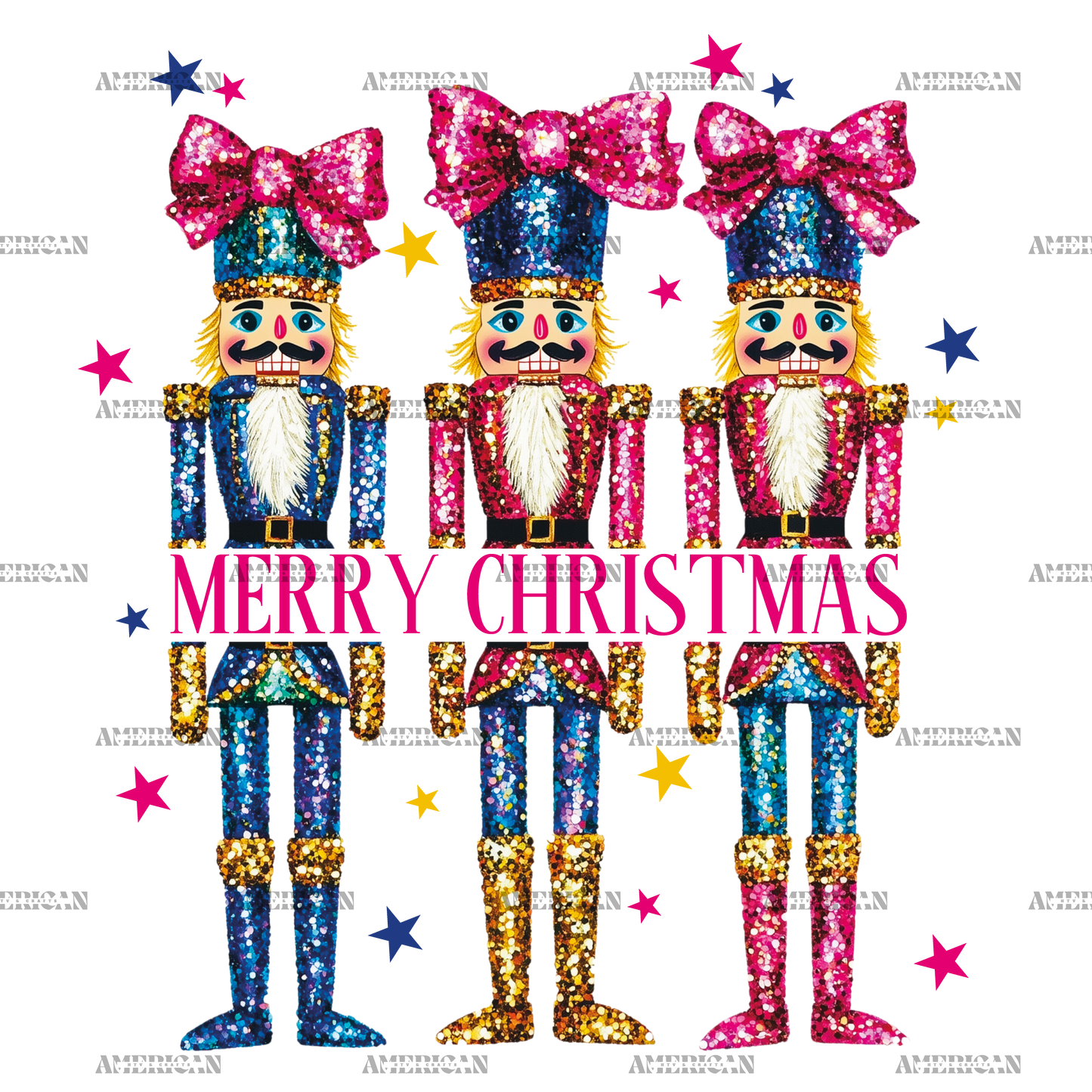 Merry Christmas Nutcracker-3 DTF Transfer