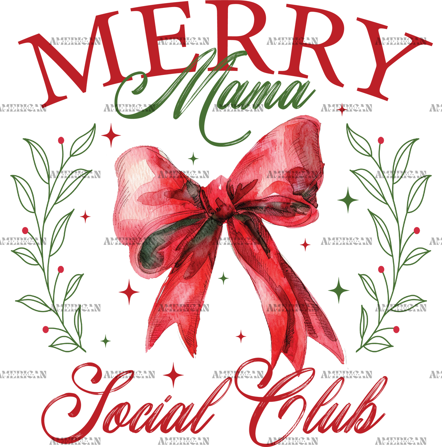 Merry Mama Social Club DTF Transfer