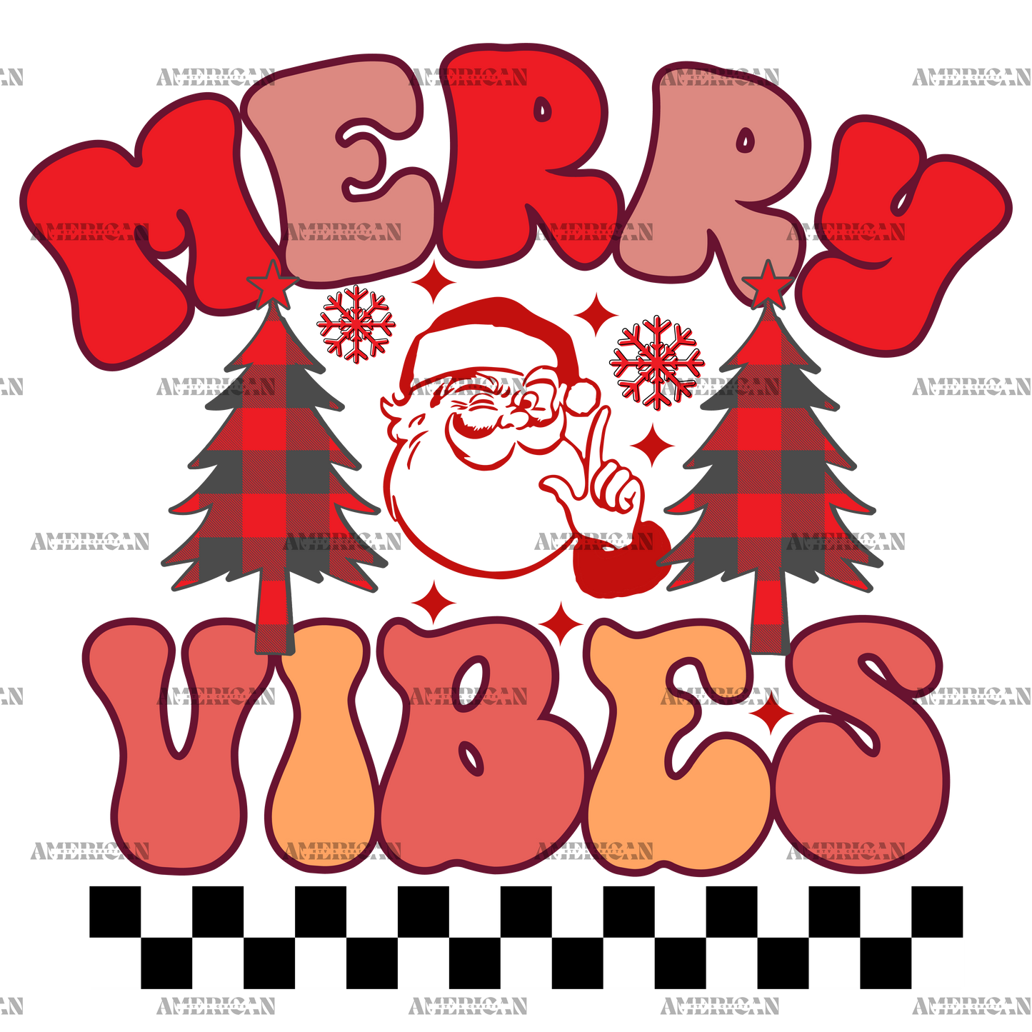 Merry Vibes-2 DTF Transfer