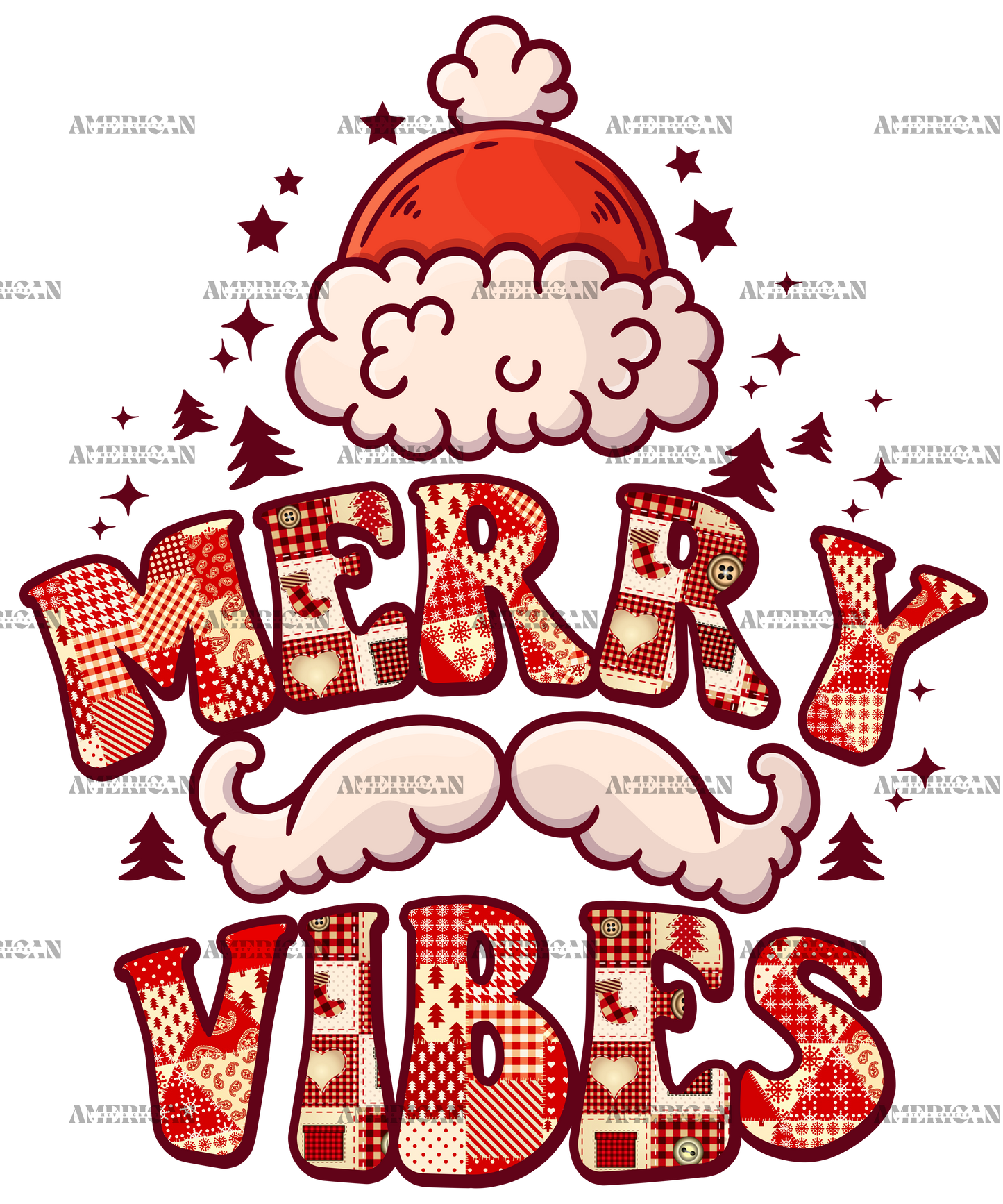 Merry Vibes-4 DTF Transfer