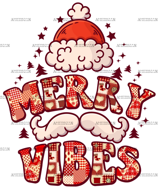 Merry Vibes-4 DTF Transfer