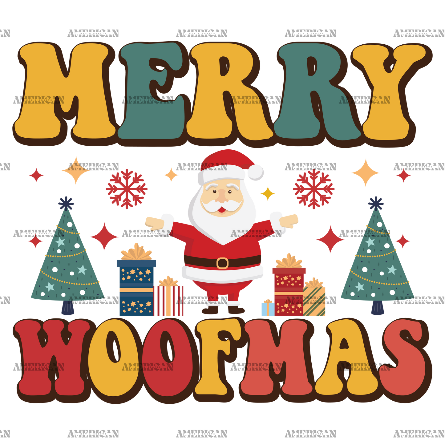 Merry Woofma-1 DTF Transfer