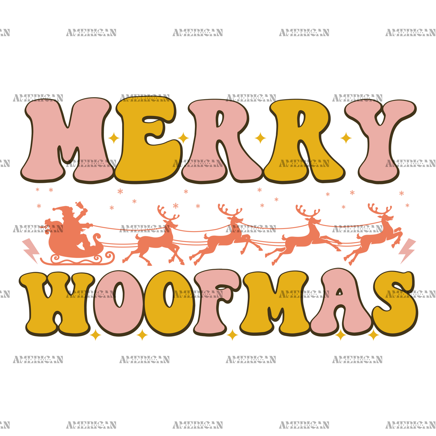 Merry Woofma-2 DTF Transfer