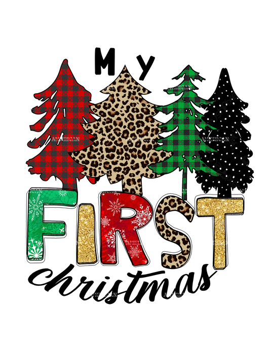 My First Christmas DTF Transfer