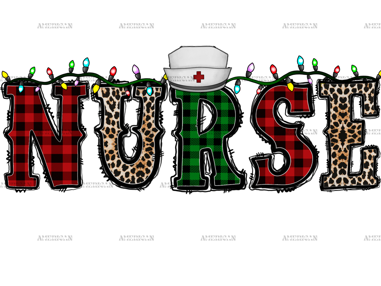 Nurse Merry Christmas DTF Transfer